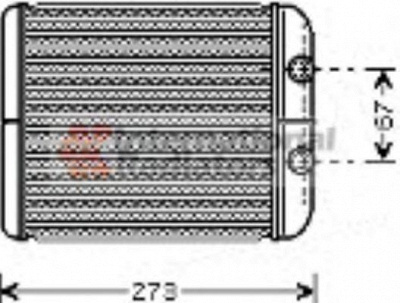 VAN WEZEL 43006343 -  Теплообменник, отопление салона